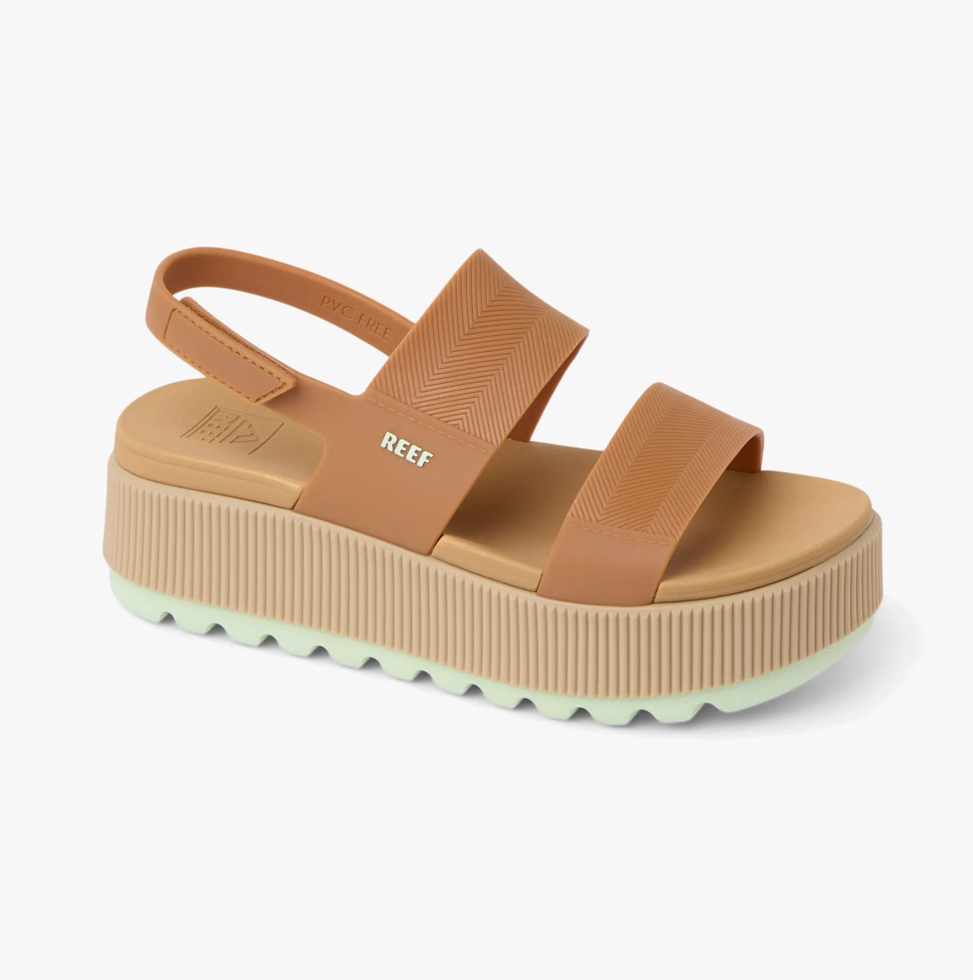 Reef WATER VISTA HIGHER Womens Cross Strap Sandals Almond/Ambrosia sold by Shuperb