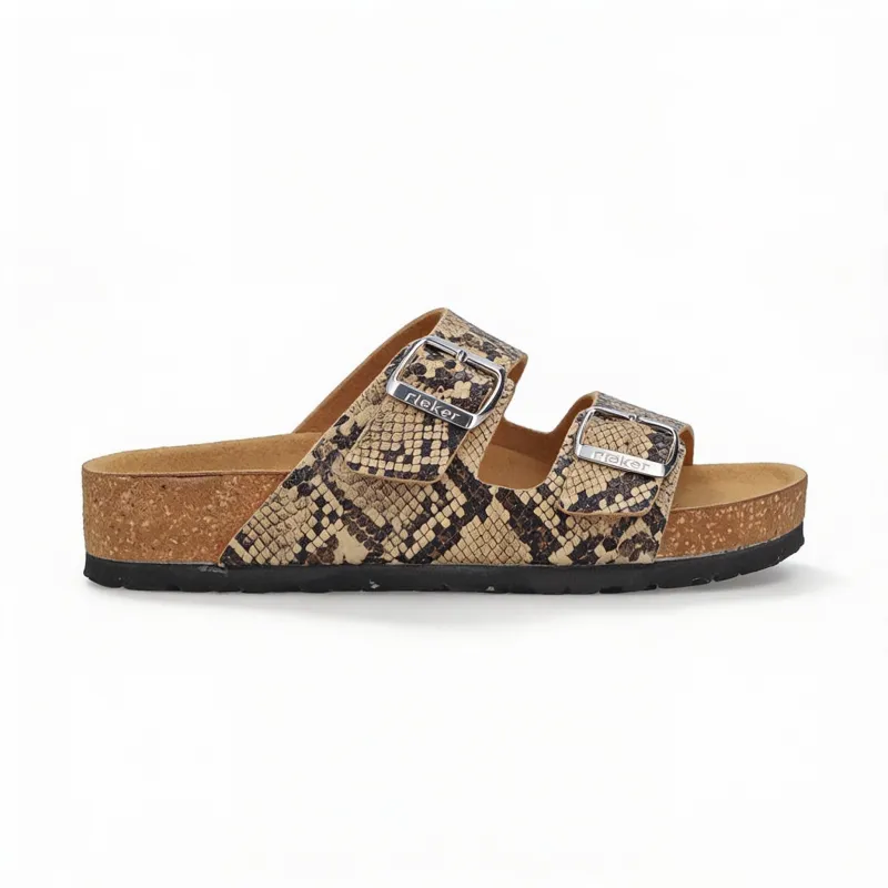 Rieker V6391 Womens Cross Strap Sandals Multi made by Rieker