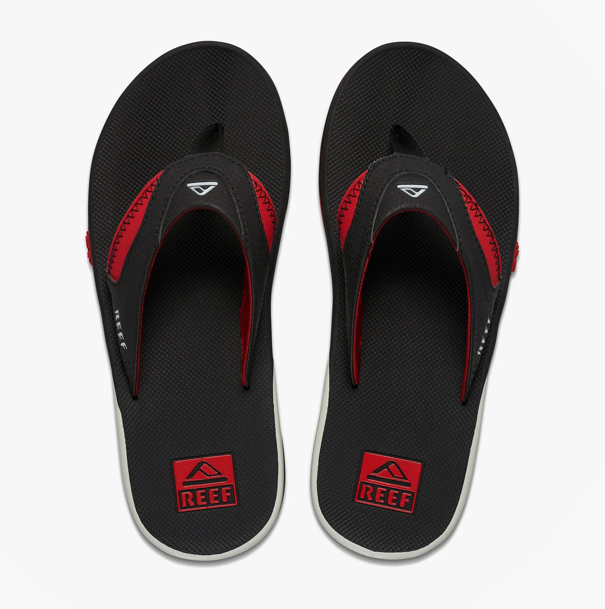 Reef FANNING PREGAME Mens Toe-Post Sandals Black/Red sold by Shuperb
