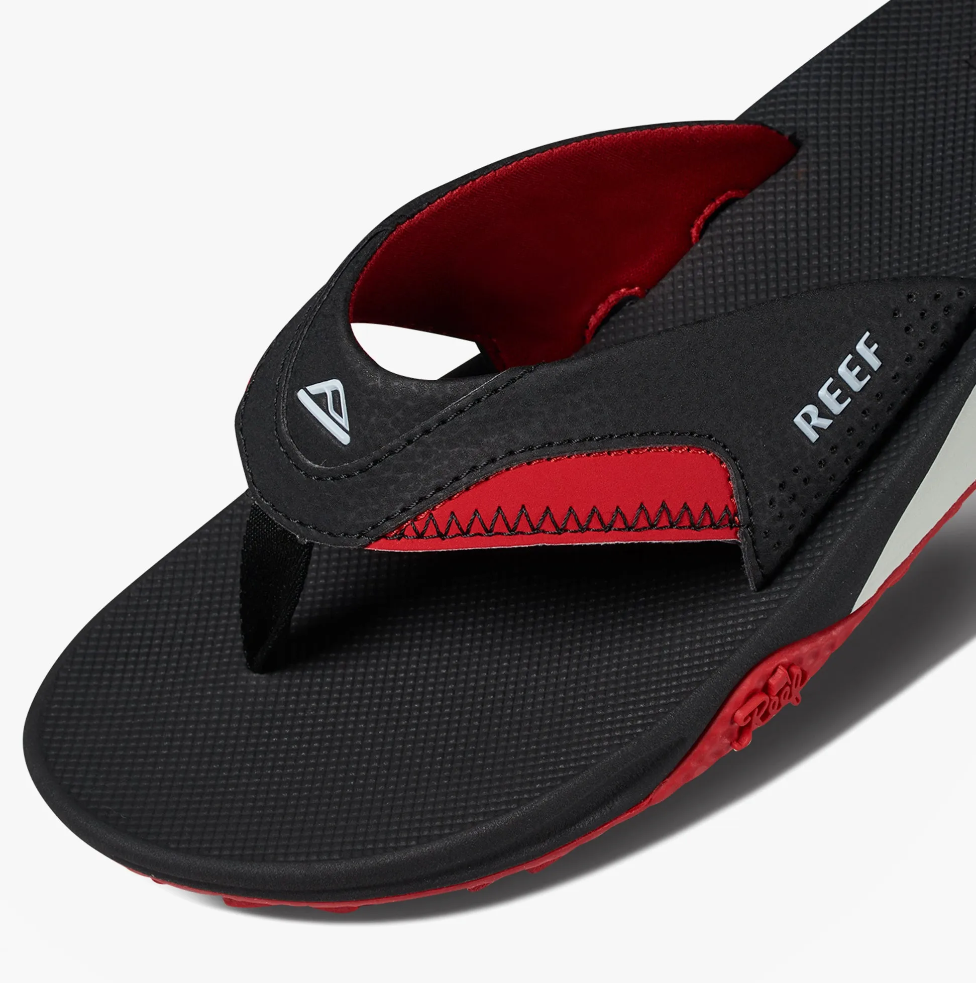 Reef FANNING PREGAME Mens Toe-Post Sandals Black/Red sold by Shuperb product image thumbnail 3