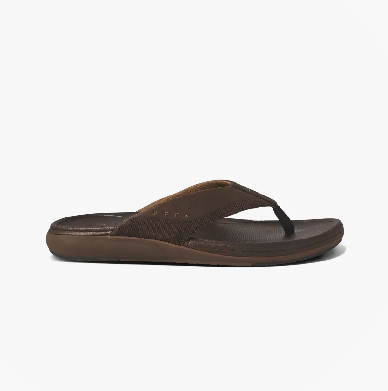 Reef CUSHION NORTE Mens Toe-Post Sandals Dark Brown sold by Shuperb