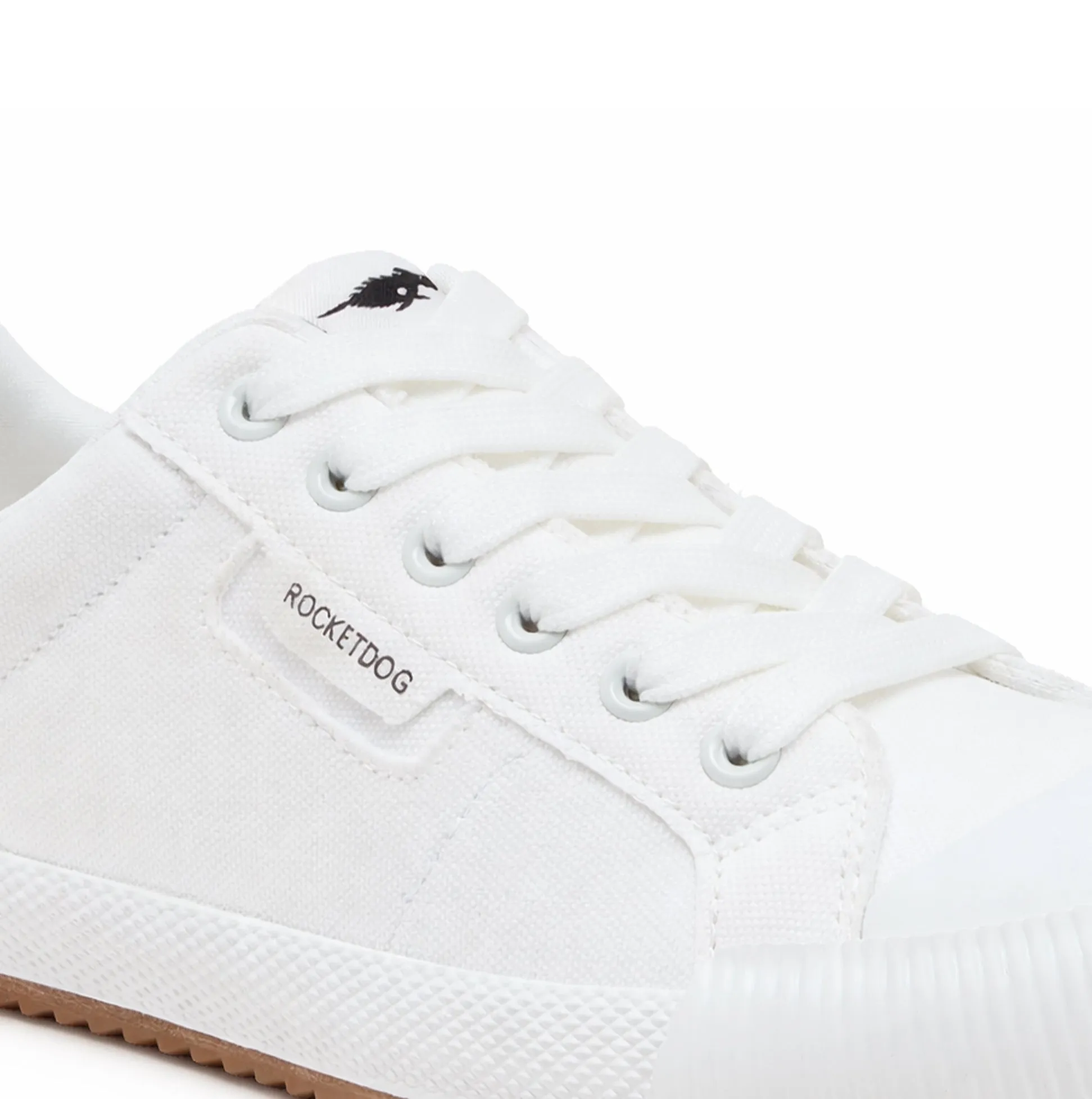 Rocket Dog CHEERY LOW 12A CANVAS Womens Canvas Trainers White sold by Shuperb product image thumbnail 3