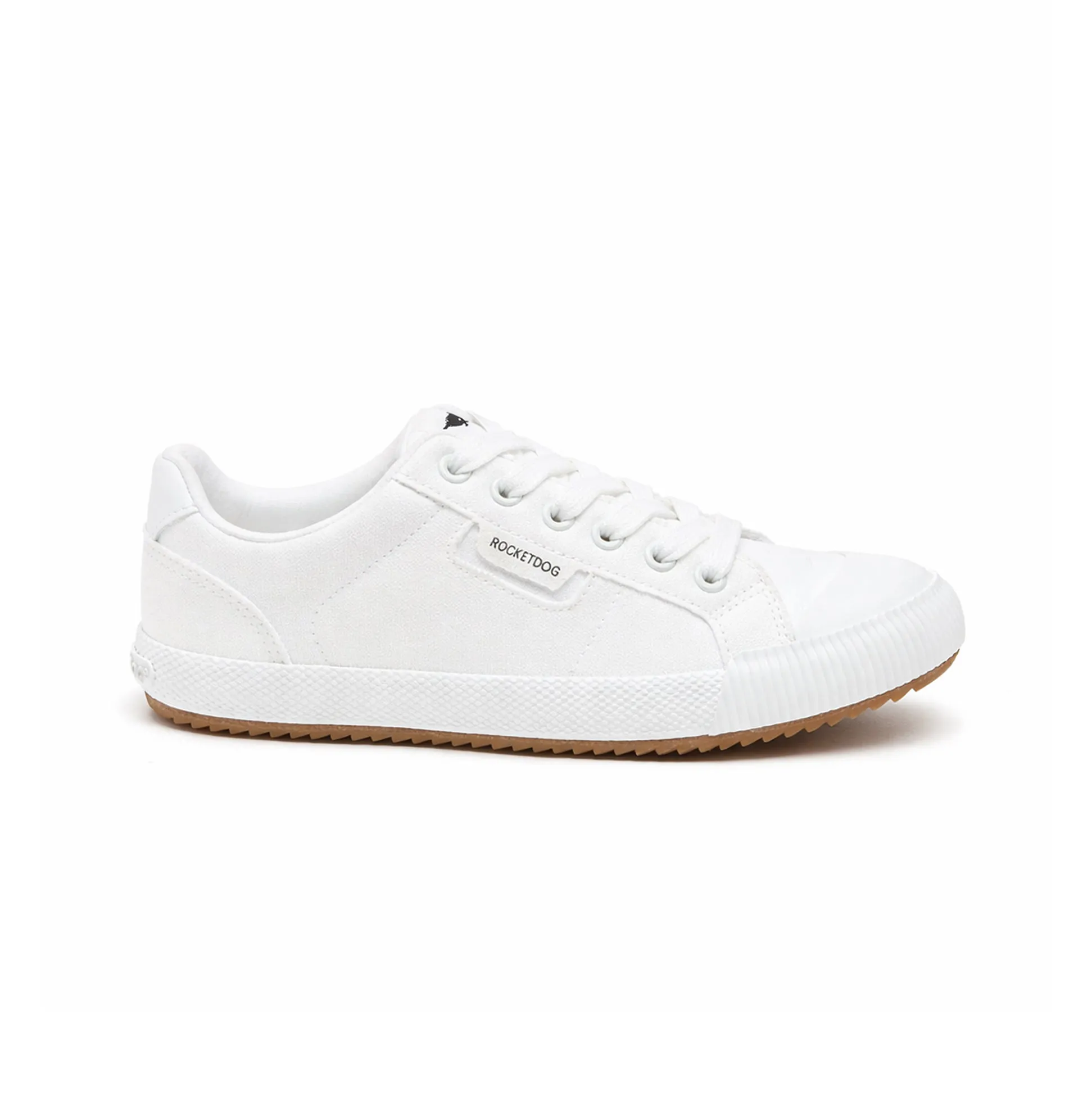 Rocket Dog CHEERY LOW 12A CANVAS Womens Canvas Trainers White sold by Shuperb