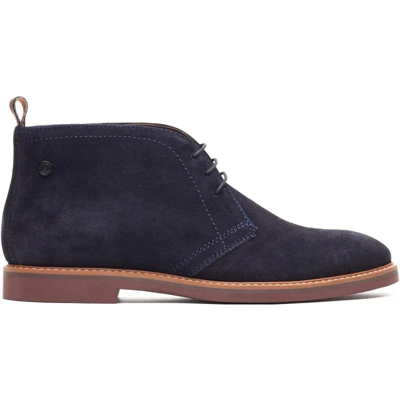 Base London CARLTON Mens Chukka Boots Navy made by Base London