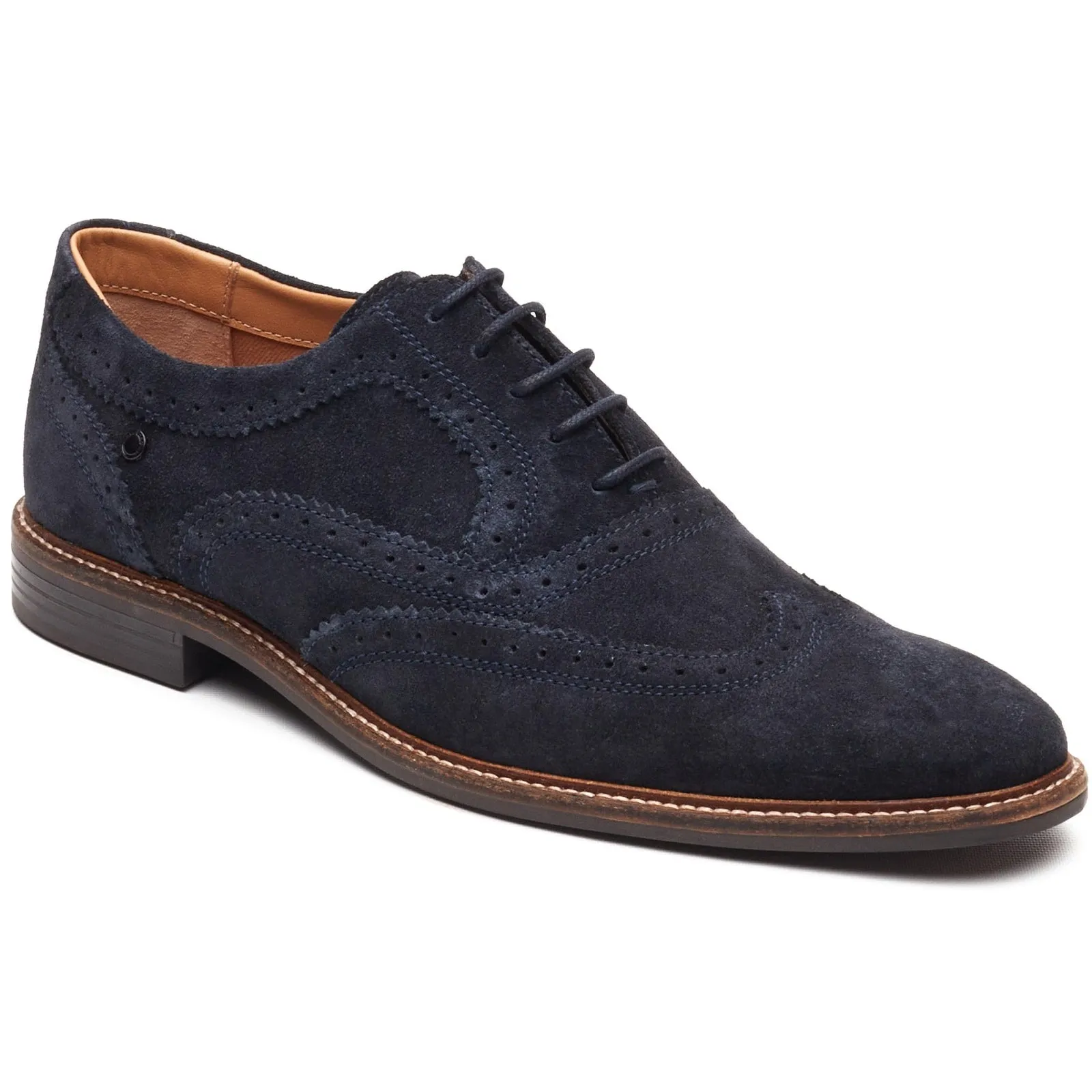 Base London CLARENCE Mens Brogue Shoes Navy sold by Shuperb product image thumbnail 4