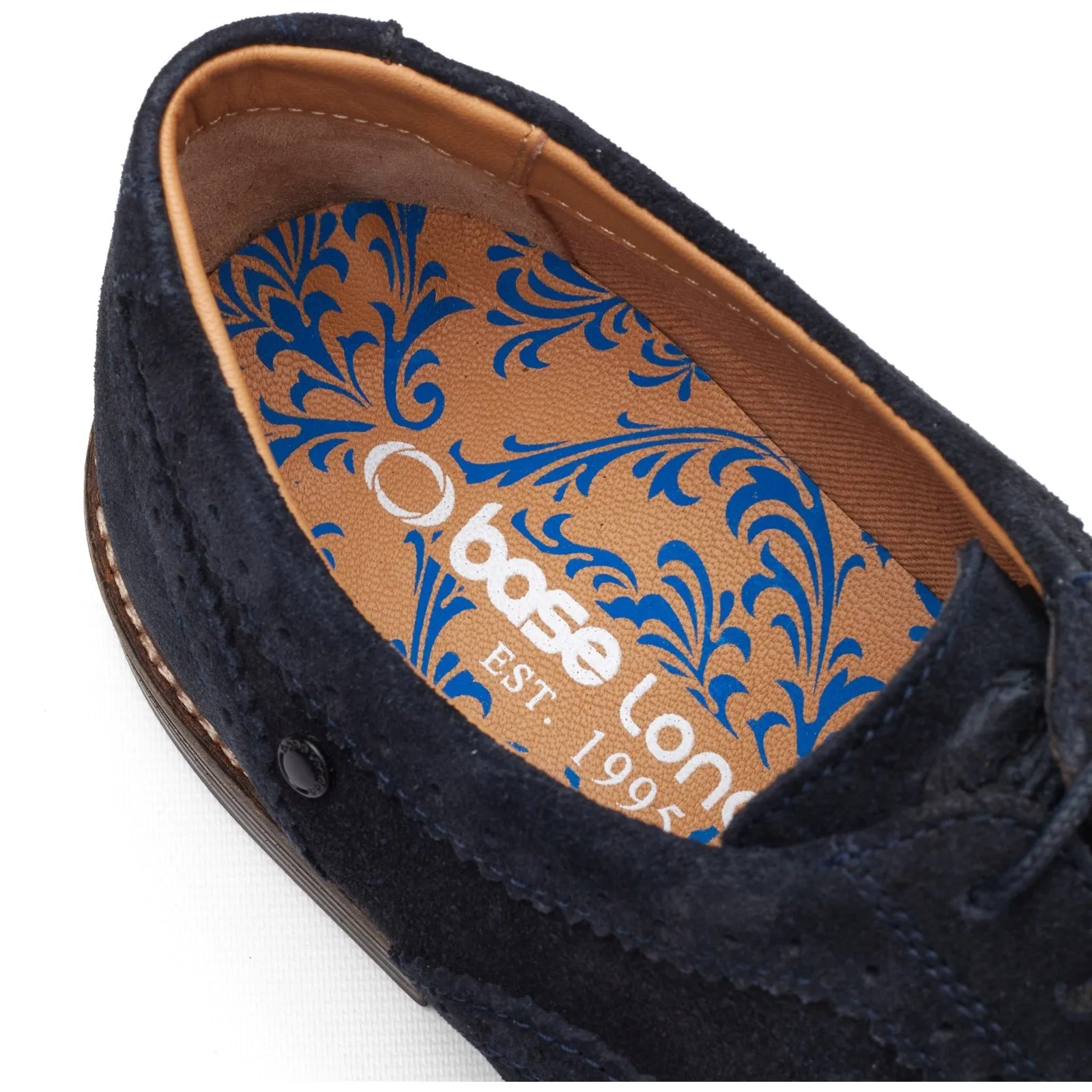 Base London CLARENCE Mens Brogue Shoes Navy sold by Shuperb product image thumbnail 2