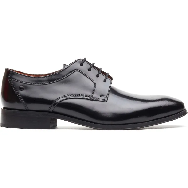 Base London DOME Mens Derby Shoes Black made by Base London