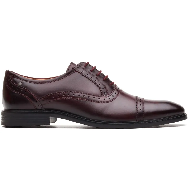 Base London ASCOT Mens Oxford Shoes Wine made by Base London