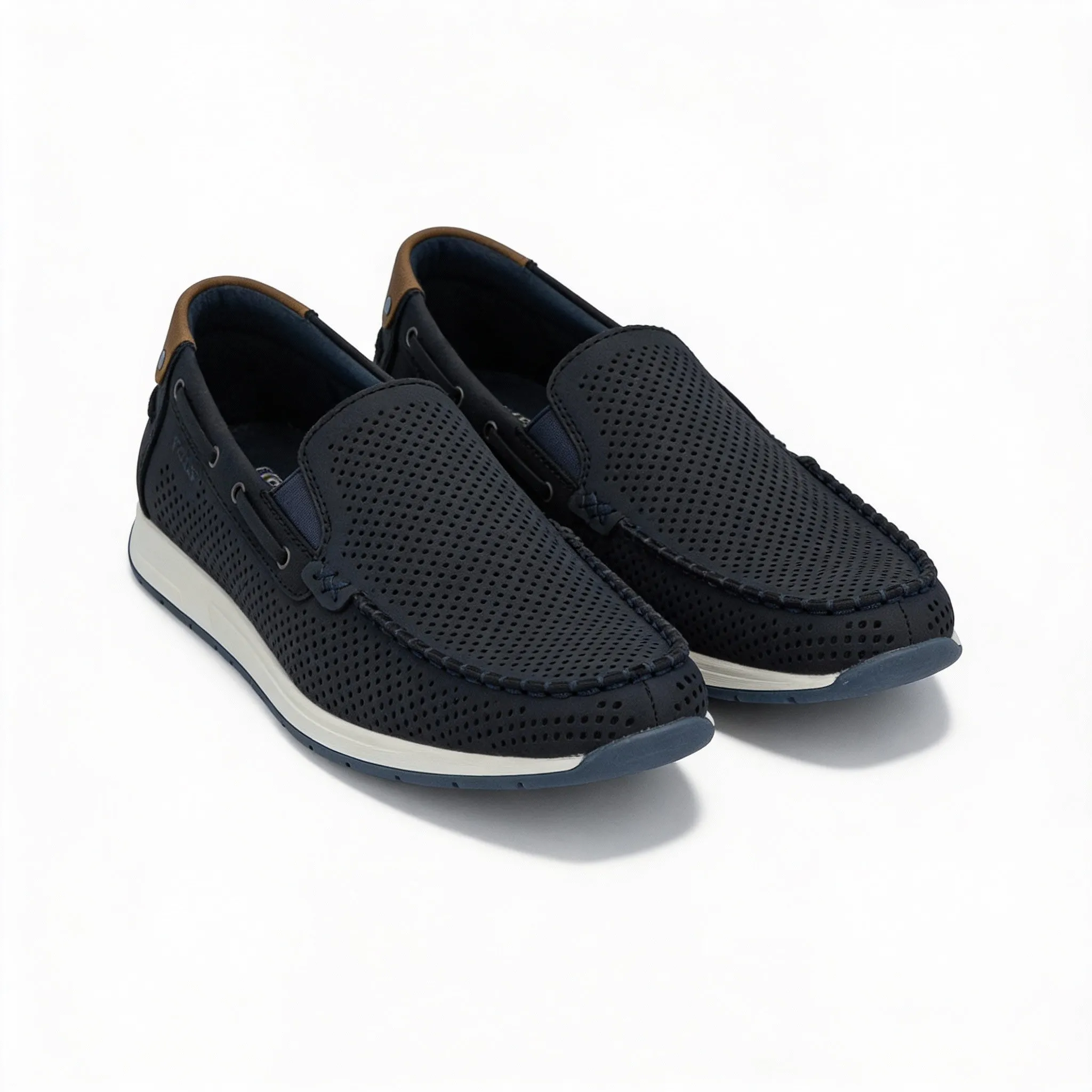 Rieker 11957 Mens Loafer Shoes Blue sold by Shuperb product image thumbnail 2