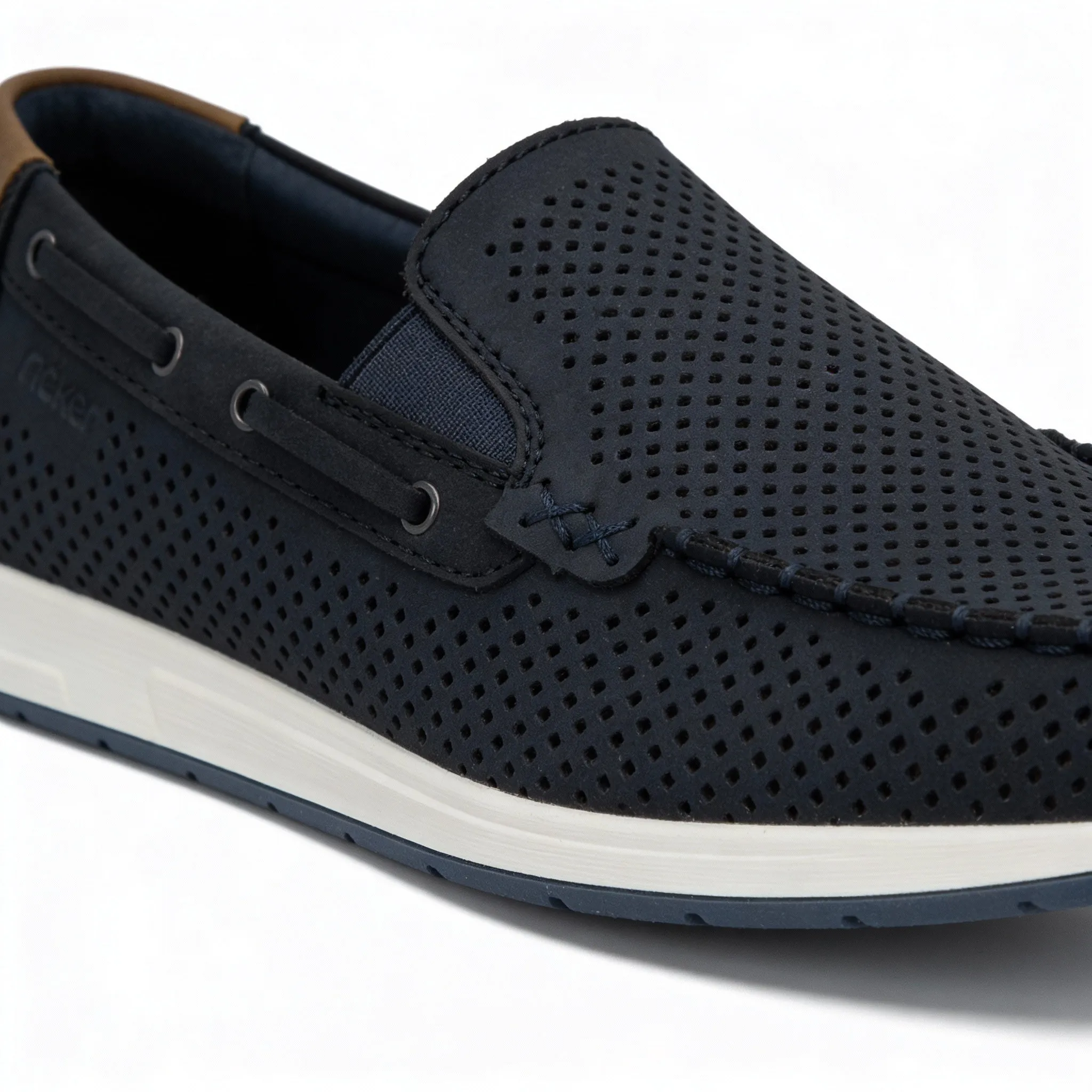 Rieker 11957 Mens Loafer Shoes Blue sold by Shuperb product image thumbnail 3