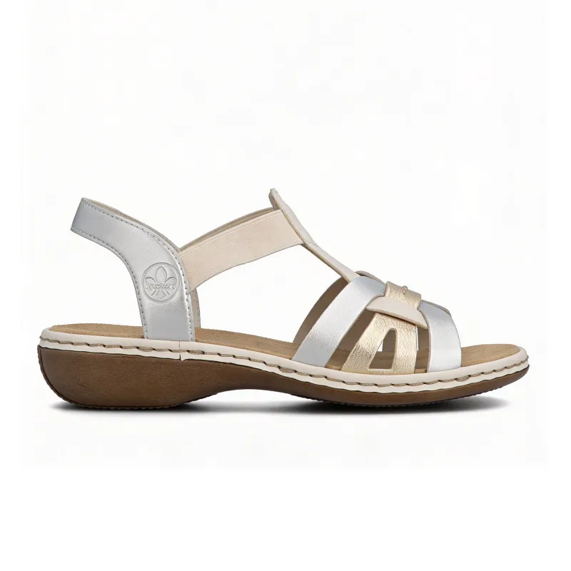 Rieker 65918 Womens Slingback Sandals Multi made by Rieker