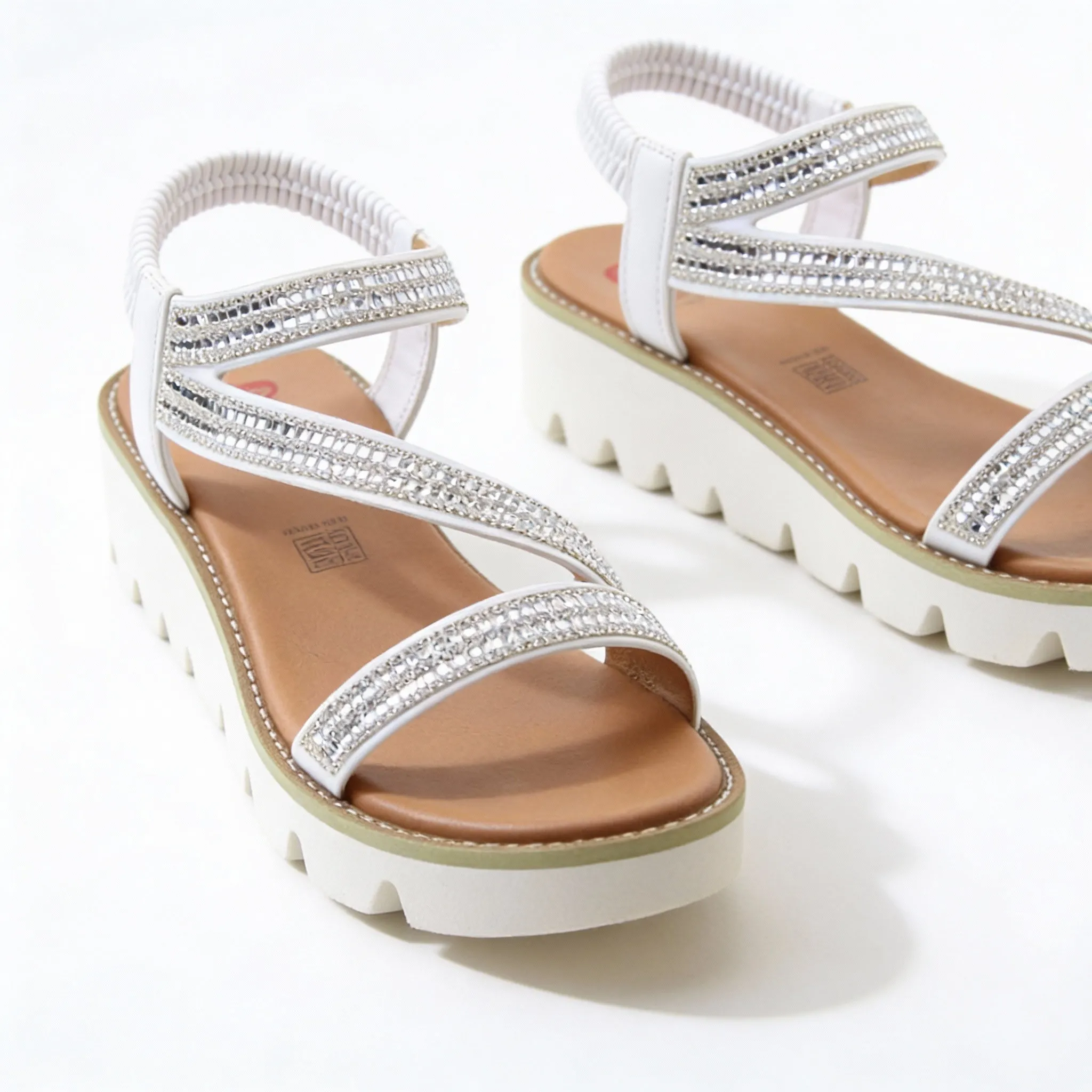 Heavenly Feet FRESCO Womens Slingback Sandals White sold by Shuperb product image thumbnail 5