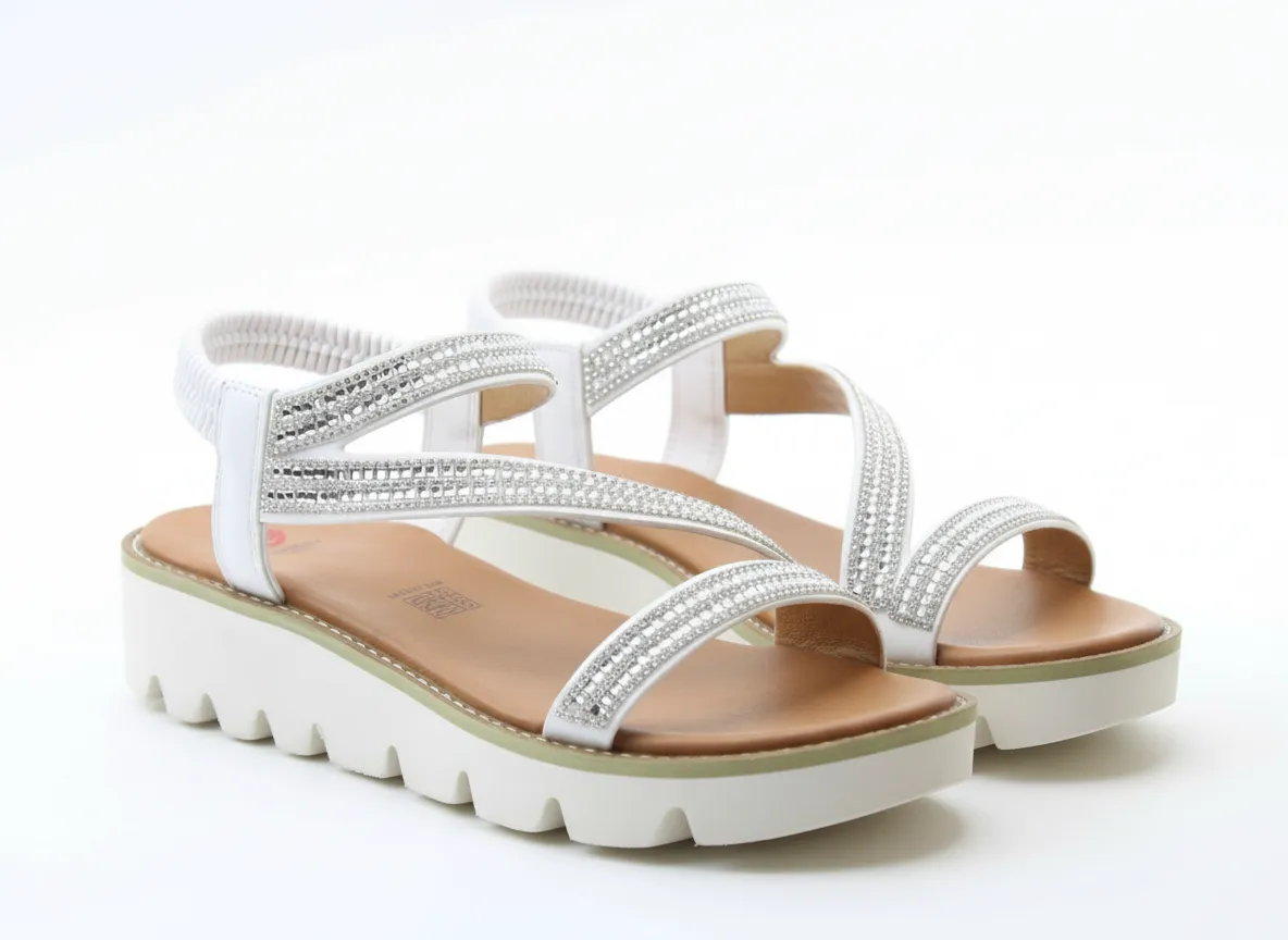 Heavenly Feet FRESCO Womens Slingback Sandals White sold by Shuperb product image thumbnail 3