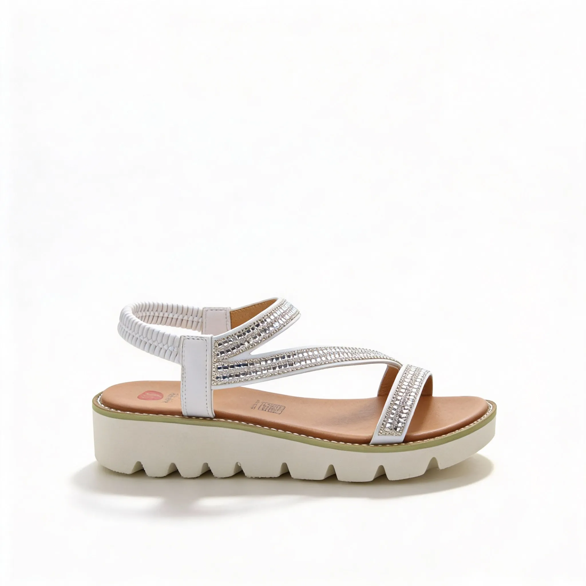 Heavenly Feet FRESCO Womens Slingback Sandals White sold by Shuperb