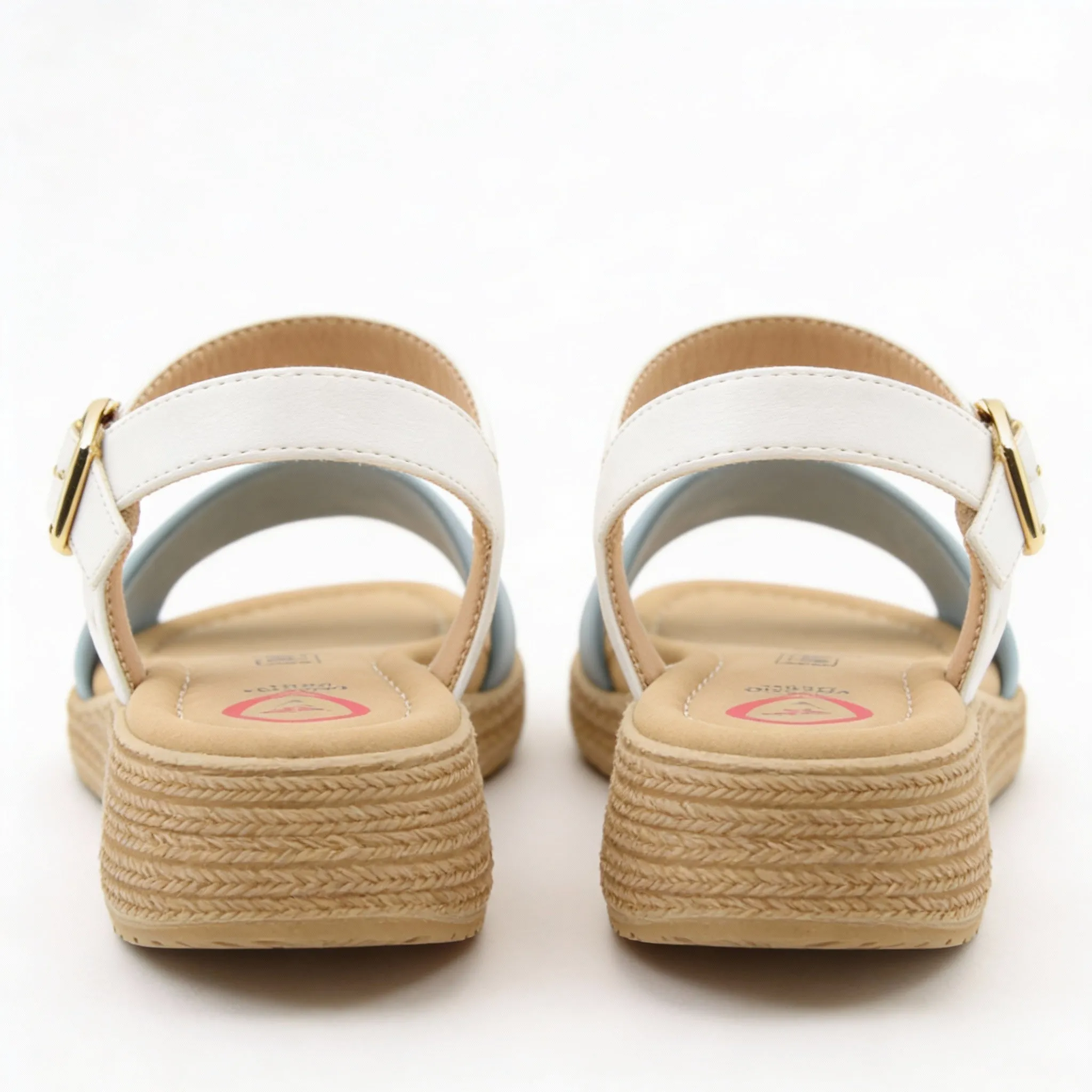 Heavenly Feet SARA Womens Platform Sandals Blue/White sold by Shuperb product image thumbnail 4