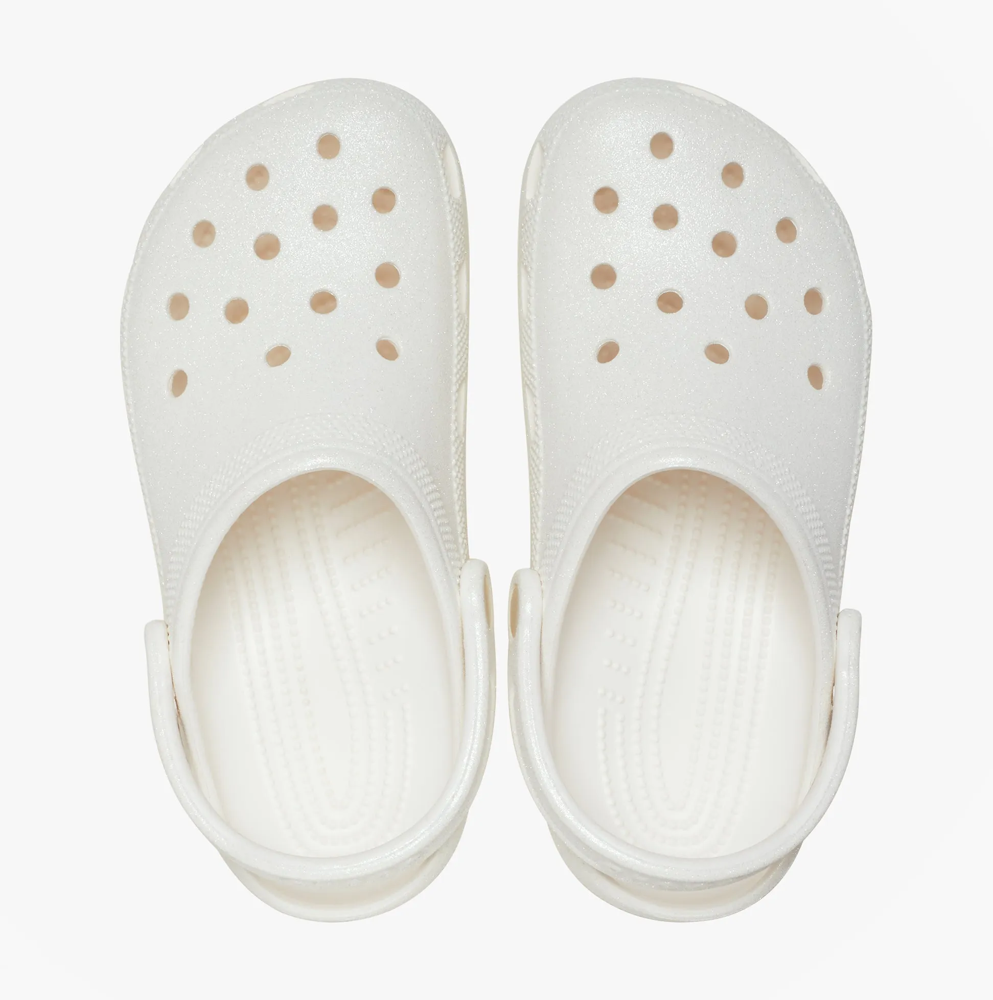Crocs CLASSIC GLITTER Unisex Adults Clogs White sold by Shuperb product image thumbnail 4