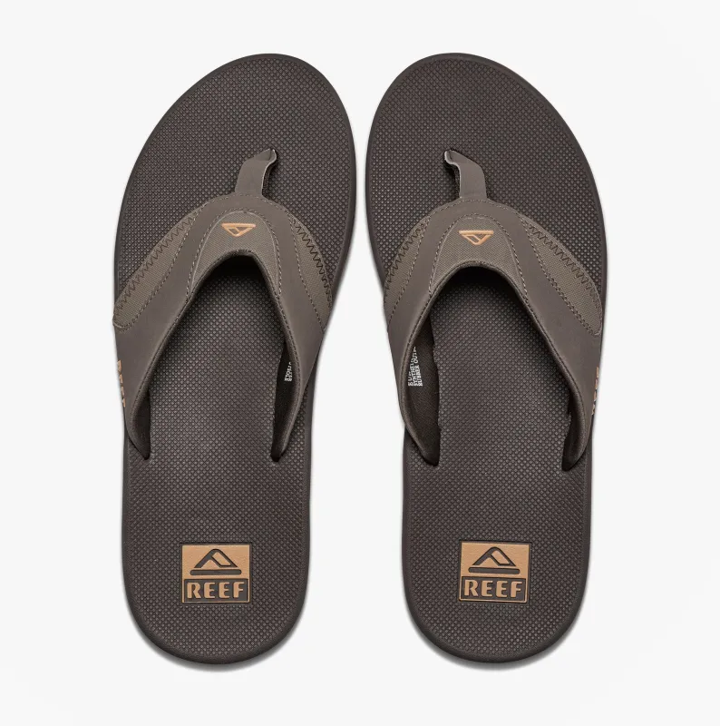 FANNING Mens Toe-Post Sandals Grey/Black made by Shuperb