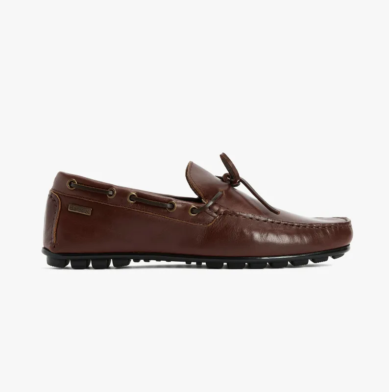 Barbour COURAGE Mens Loafer Shoes Brown made by Barbour