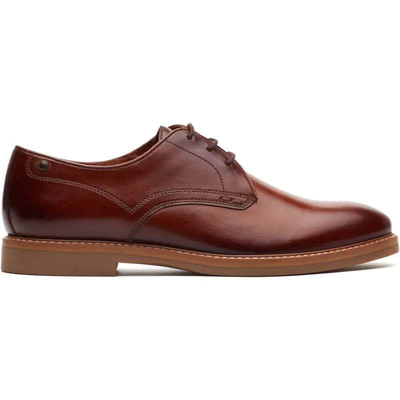 Base London STRAND Mens Derby Shoes Tan made by Base London