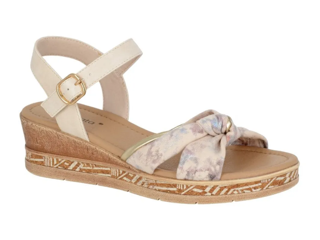 Cipriata SARINA Womens Ankle Strap Sandals Beige made by Shuperb