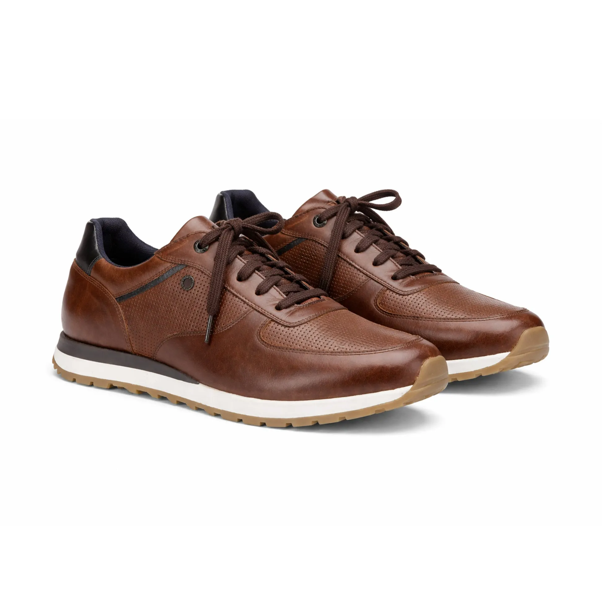 Base London LANCASTER Mens Casual Trainers Brown sold by Shuperb product image thumbnail 3