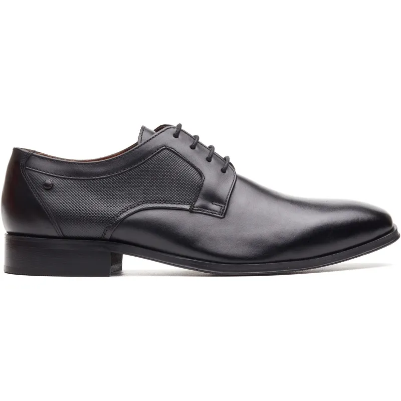 Base London DOME Mens Derby Shoes Black made by Base London