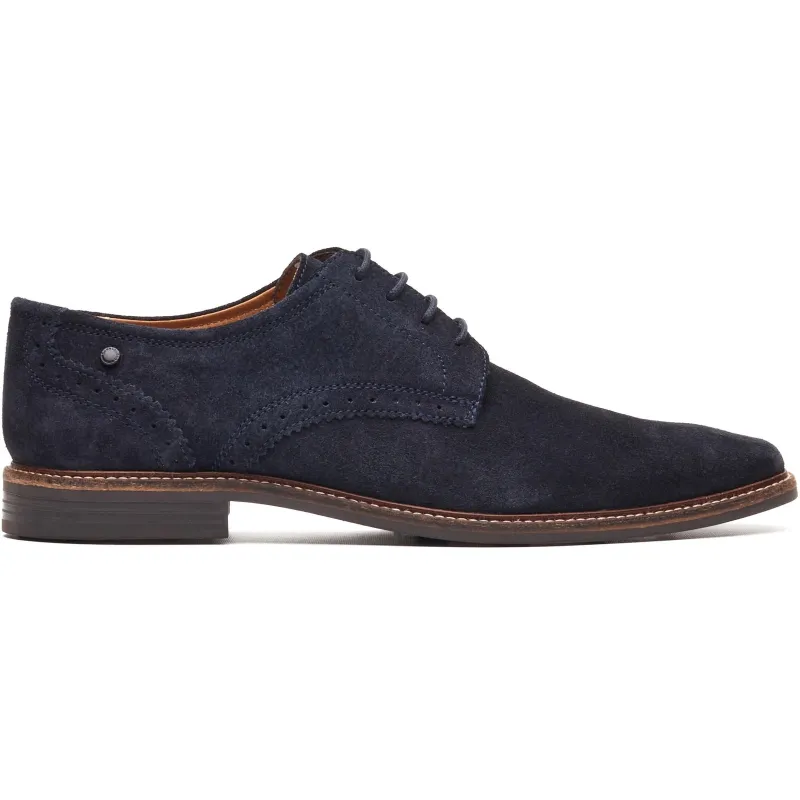 Base London ETON Mens Derby Shoes Navy made by Base London