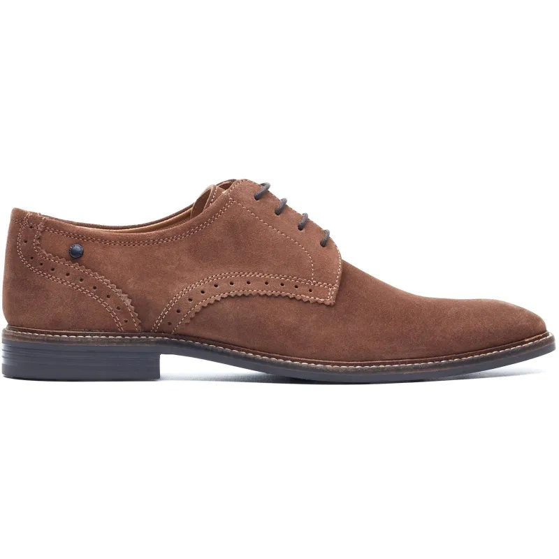 Base London ETON Mens Derby Shoes Tan made by Base London