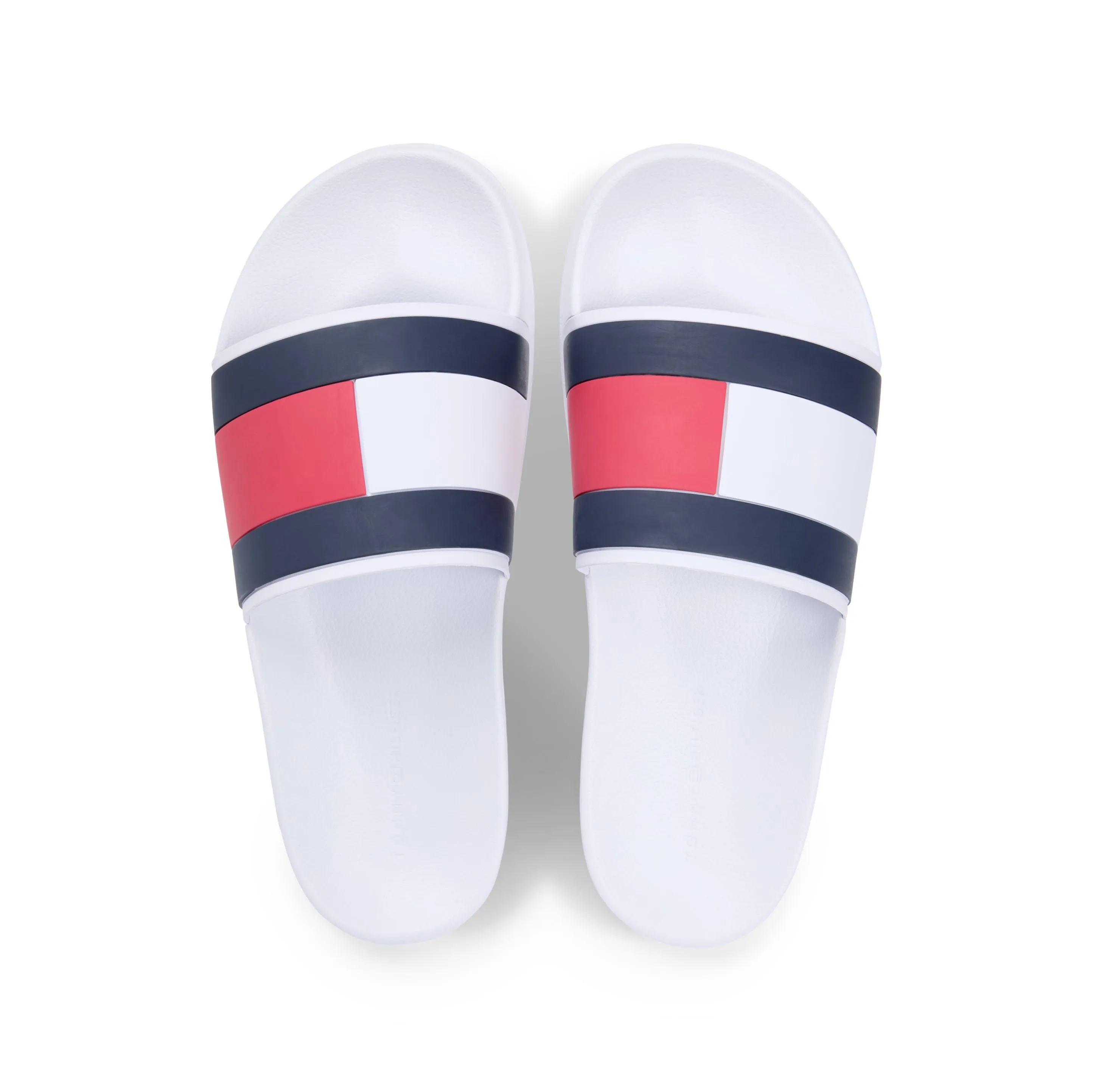Tommy Hilfiger CORE HILFIGER FLAG POOL Mens Sliders White sold by Shuperb