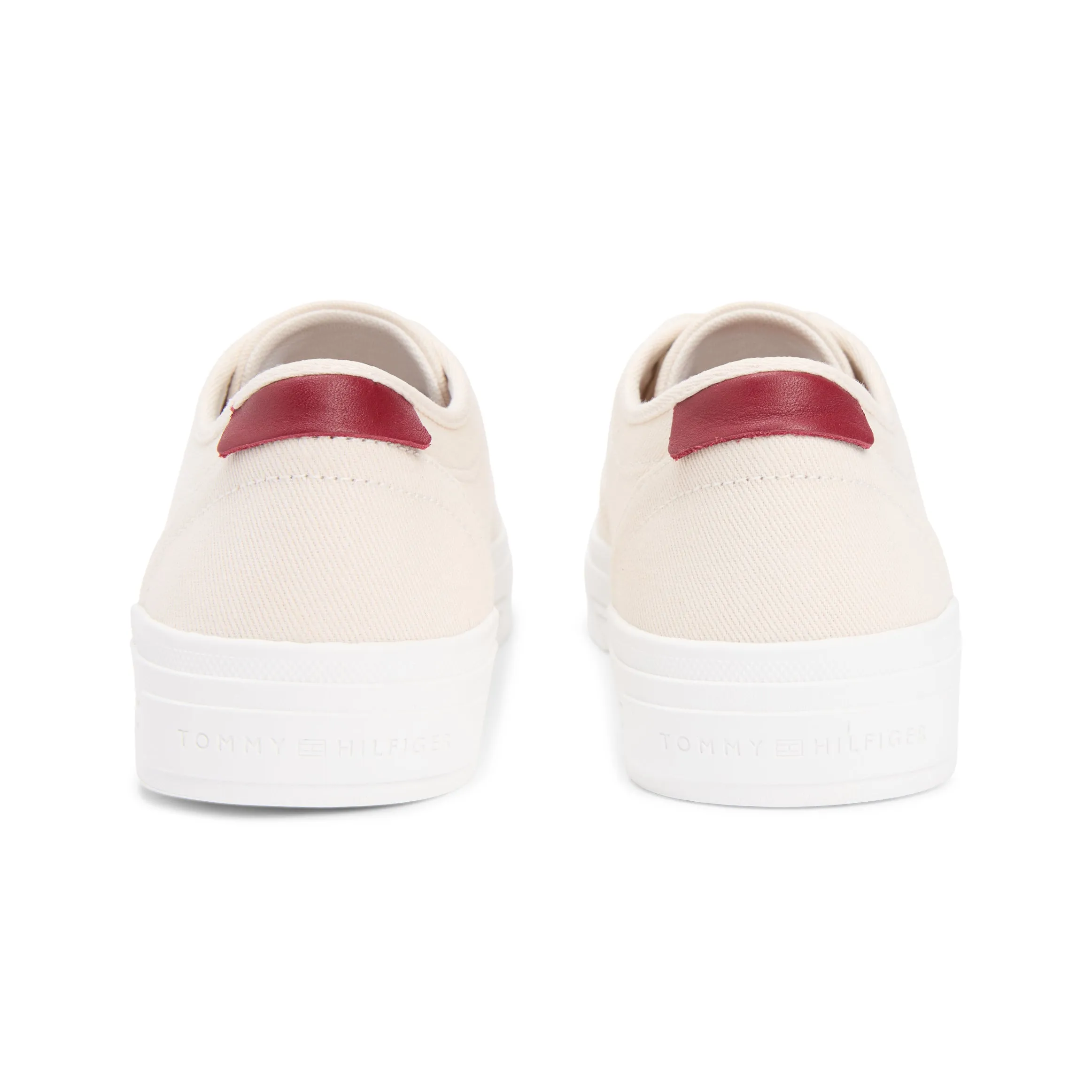 Tommy Hilfiger VULC CUP Mens Canvas Trainers Soft Cream sold by Shuperb product image thumbnail 5