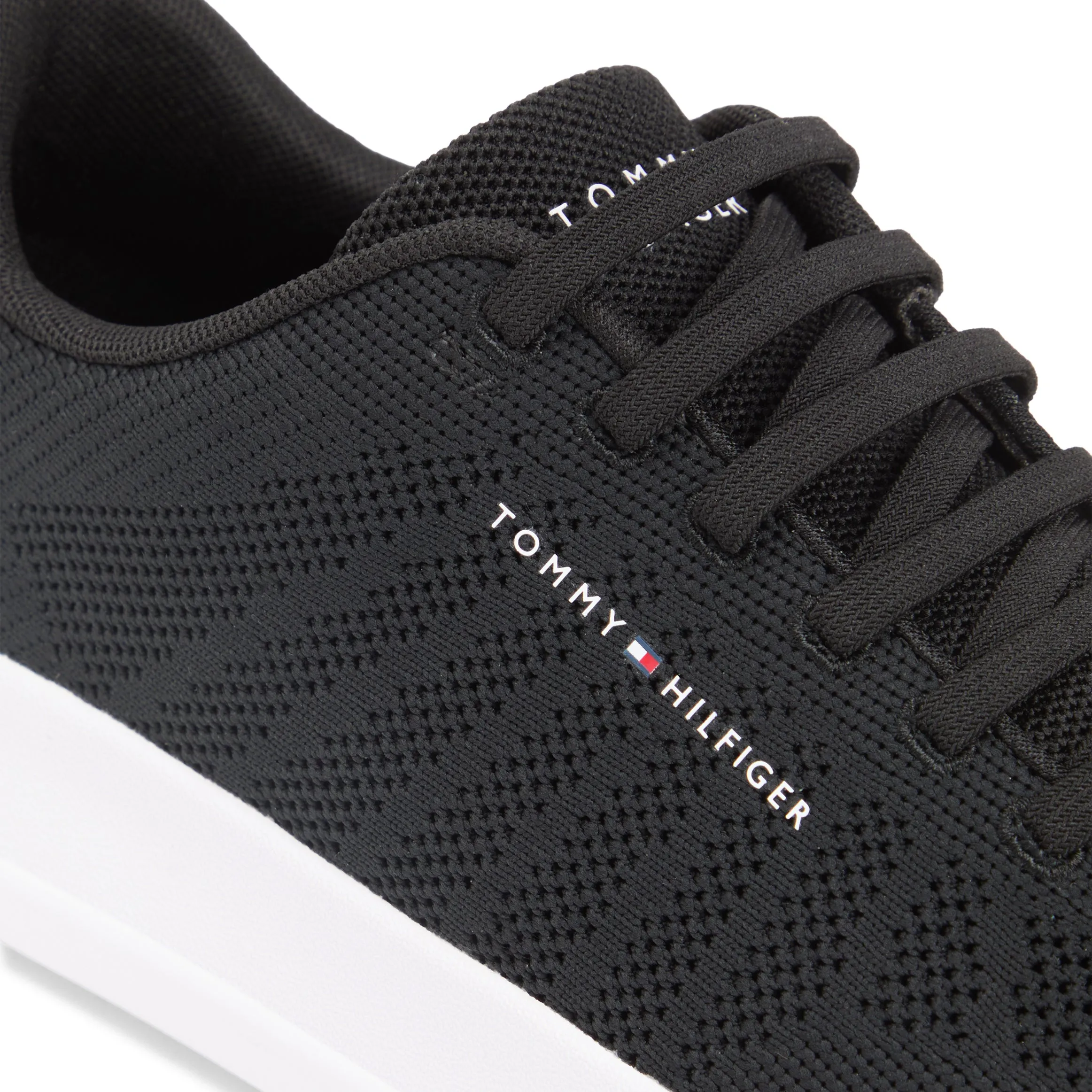 Tommy Hilfiger COURT KNIT Mens Court Trainers Black sold by Shuperb product image thumbnail 5