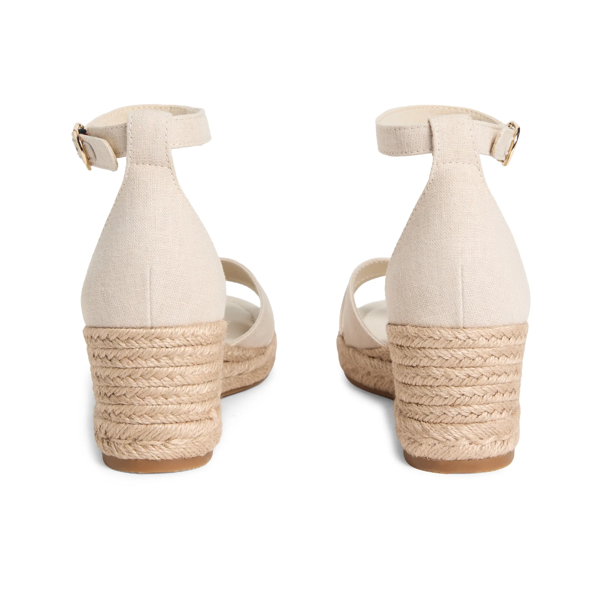 Tommy Hilfiger MID WEDGE Womens Wedge Sandals Classic Beige sold by Shuperb product image thumbnail 4