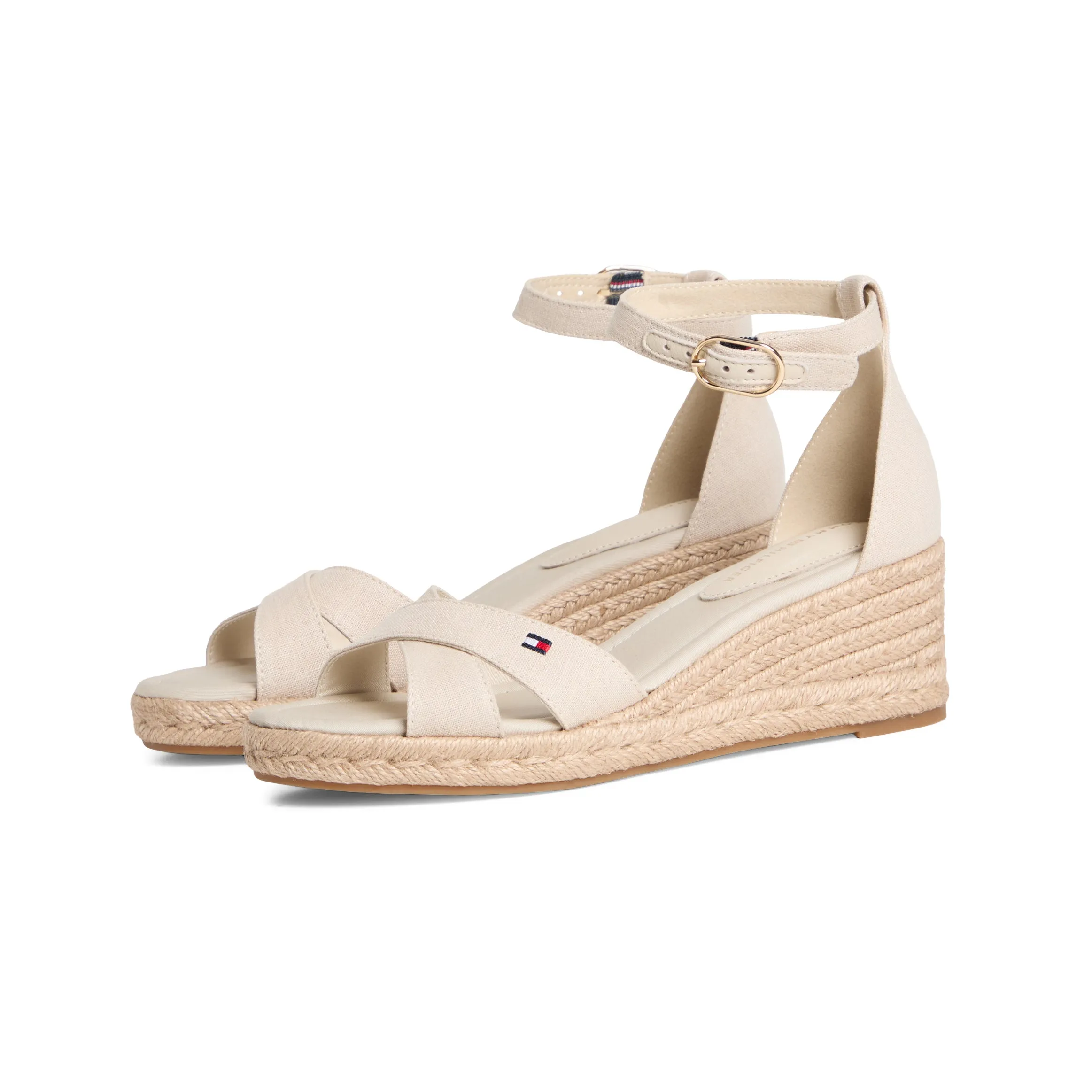 Tommy Hilfiger MID WEDGE Womens Wedge Sandals Classic Beige sold by Shuperb product image thumbnail 5