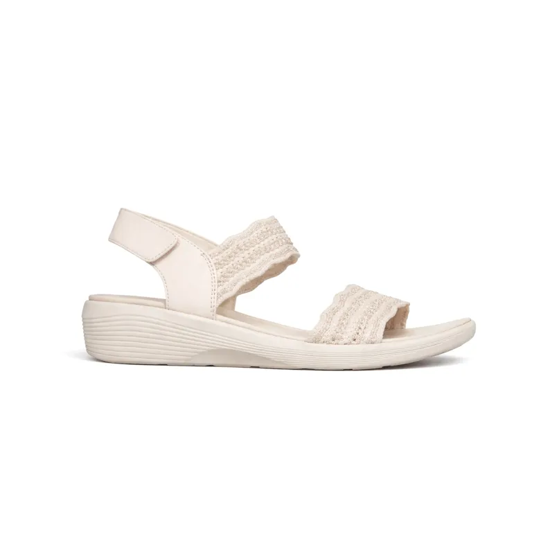 Skechers ARYA - FAVORITE FINDS Womens Ankle Strap Sandals Off White made by Skechers