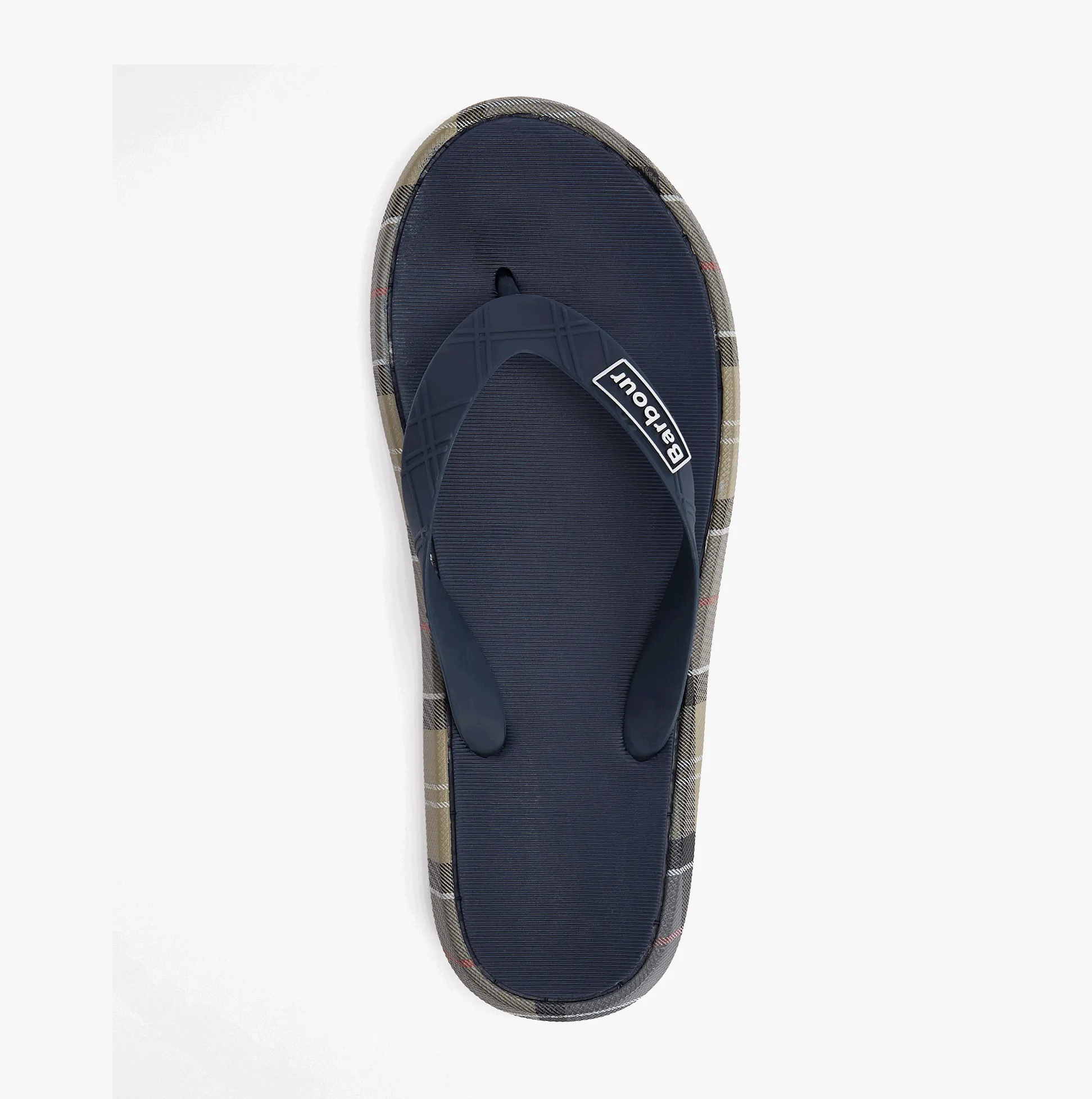Barbour OAKDALE Mens Toe-Post Sandals Navy/Dress Tartan sold by Shuperb product image thumbnail 2