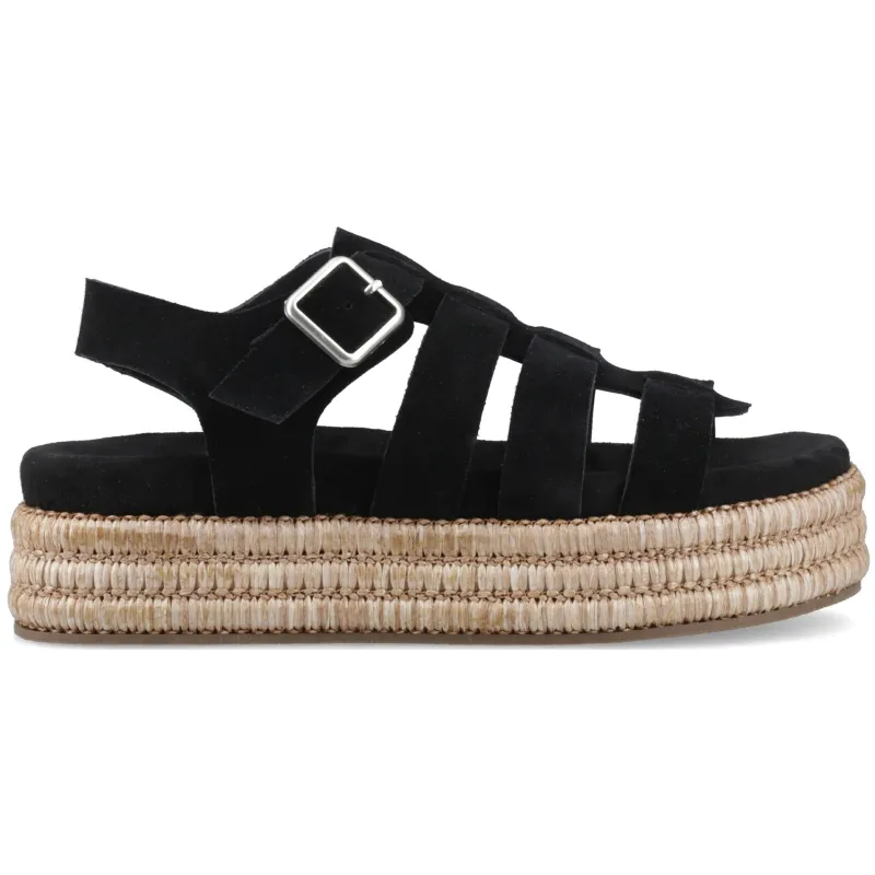 Hush Puppies ROSETTA GLADIATOR Womens Gladiator Sandals Black made by Hush Puppies