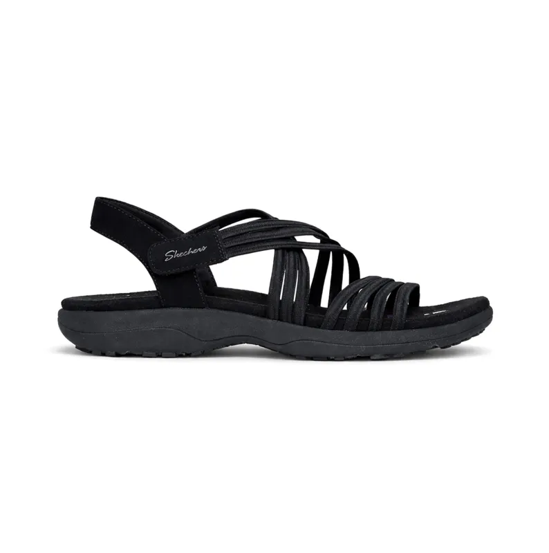 Skechers 164036 REGGAE SLIM - SUNNYSIDE 2.0 Womens Cross Strap Sandals Black made by Skechers