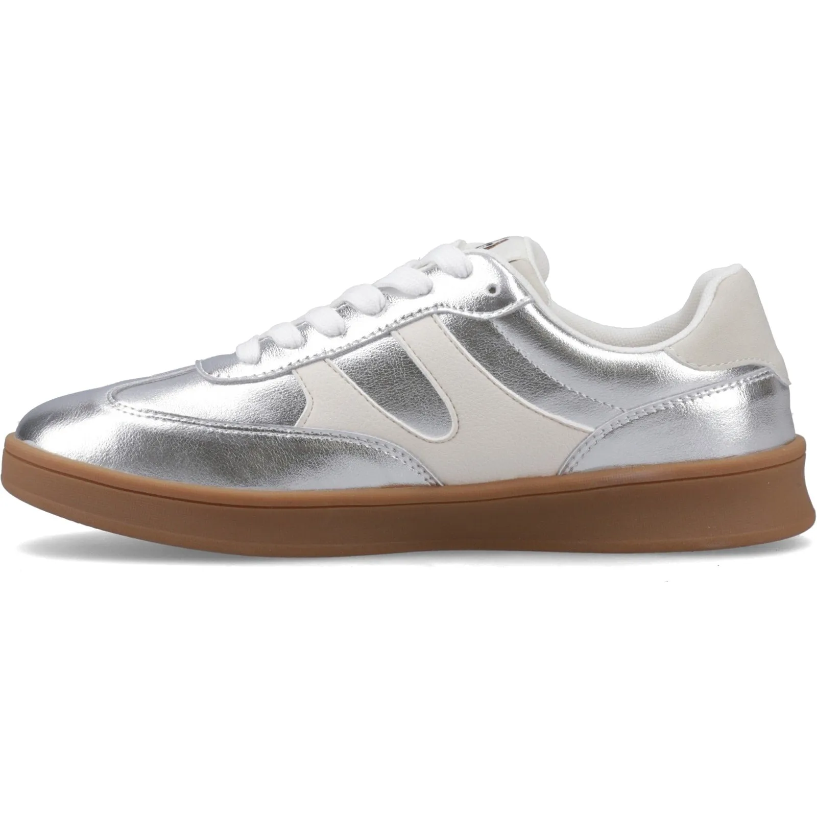 Hush Puppies MAURA Womens Casual Trainers Silver sold by Shuperb product image thumbnail 3