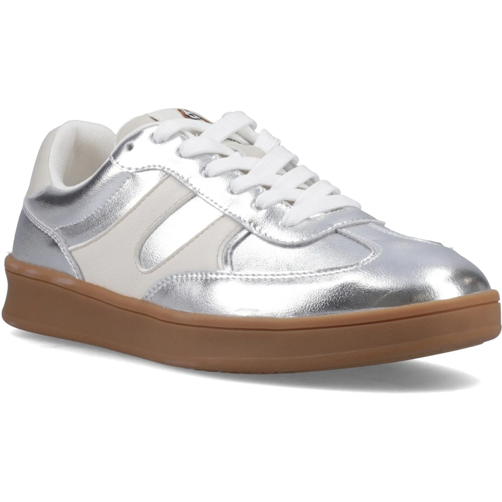 Hush Puppies MAURA Womens Casual Trainers Silver sold by Shuperb product image thumbnail 4