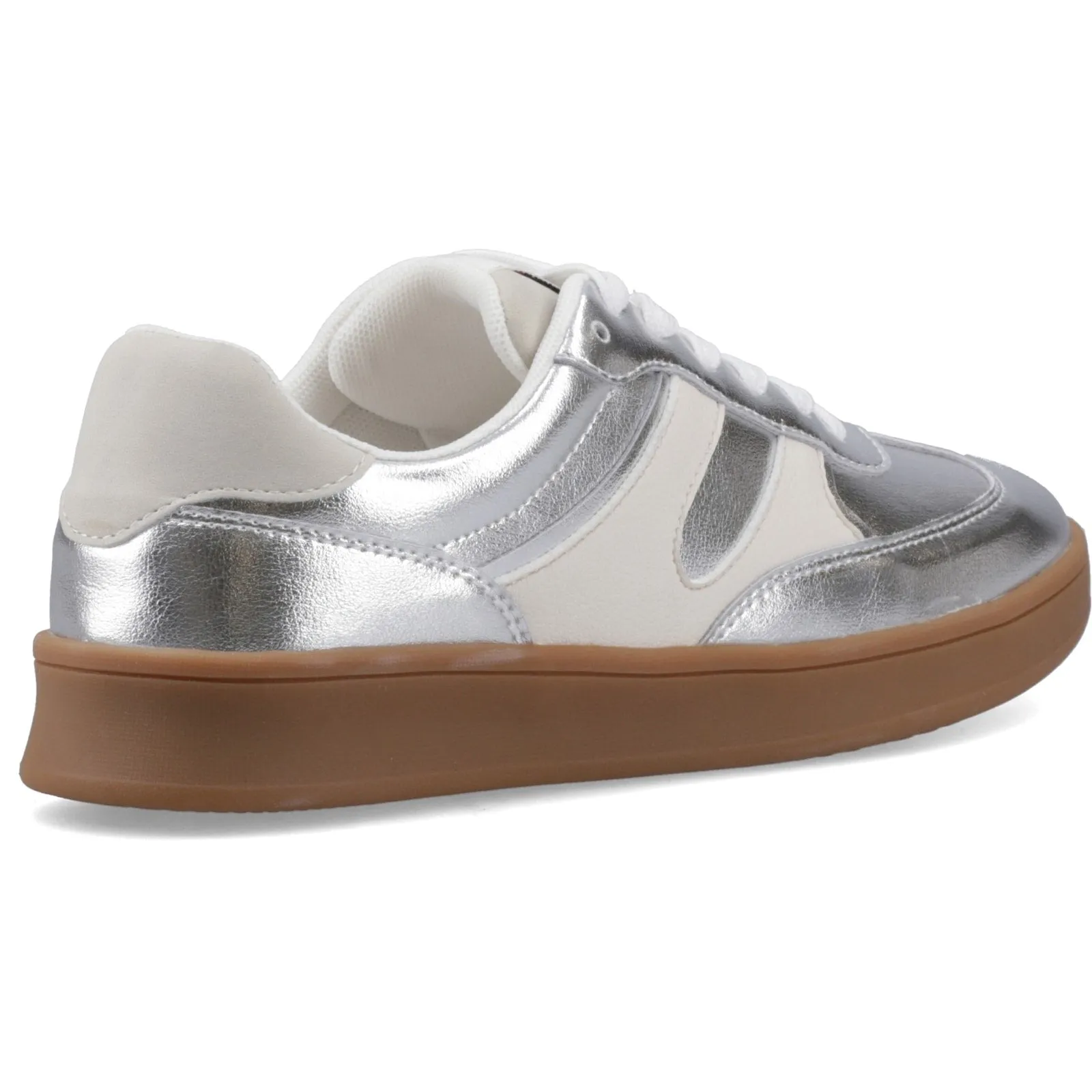 Hush Puppies MAURA Womens Casual Trainers Silver sold by Shuperb product image thumbnail 2