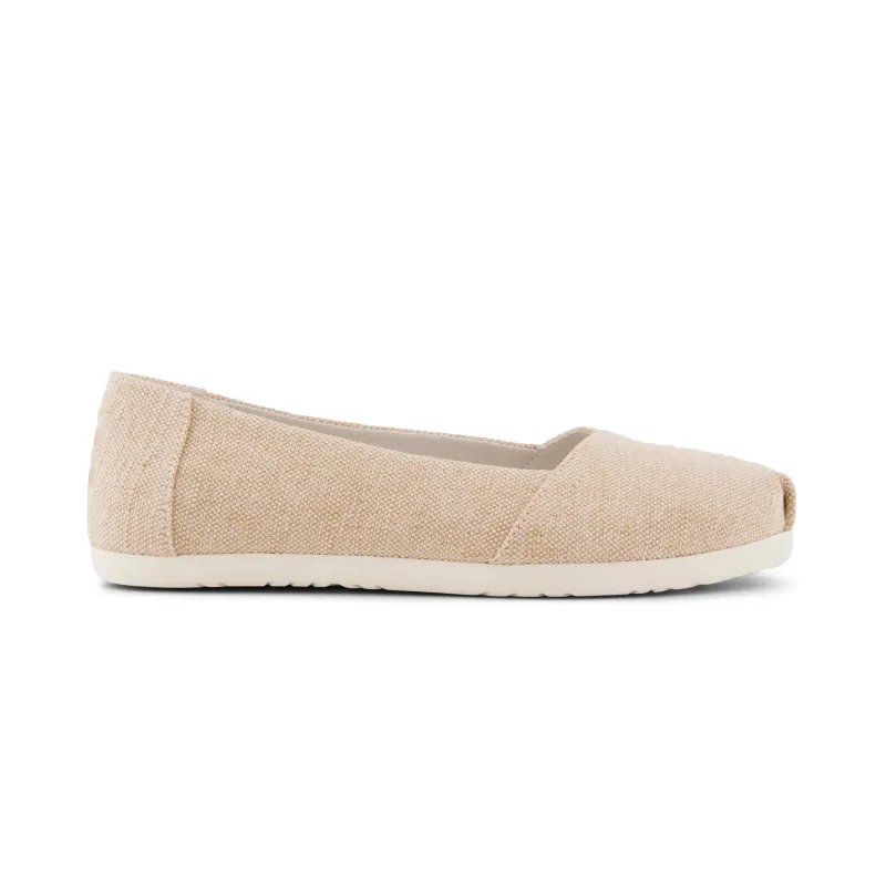 TOMS ALPARGATA BALLET Womens Ballerina Shoes Gold made by Toms
