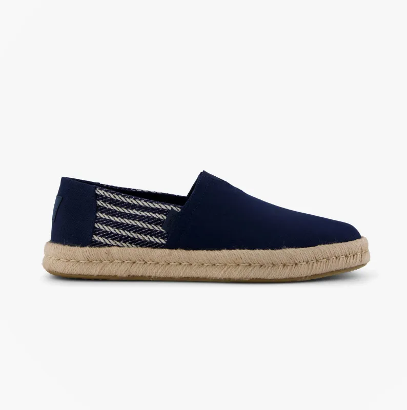 TOMS ALPARGATA ROPE 2.0 Mens Espadrille Shoes Navy made by Toms