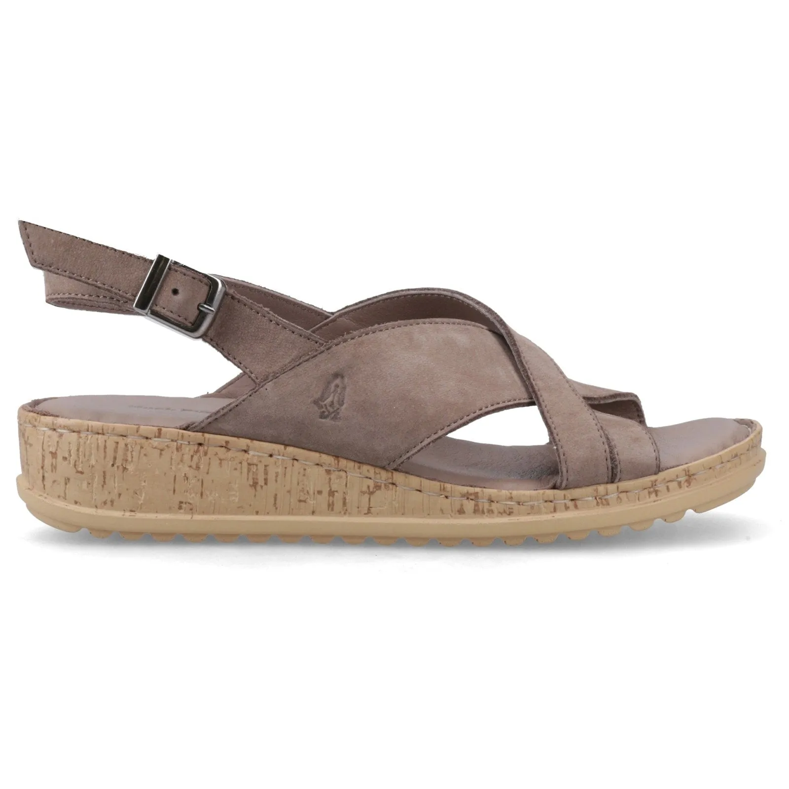 Hush Puppies ELENA Womens Cross Strap Sandals Grey sold by Shuperb