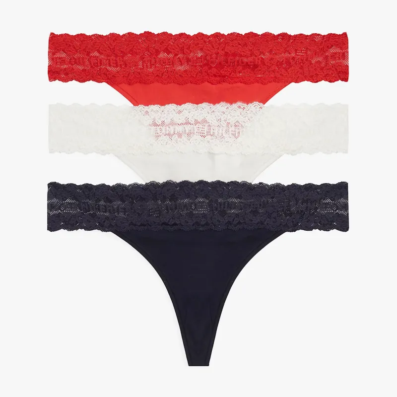 Tommy Hilfiger TANGA THONG Womens Thong Black made by Tommy Hilfiger