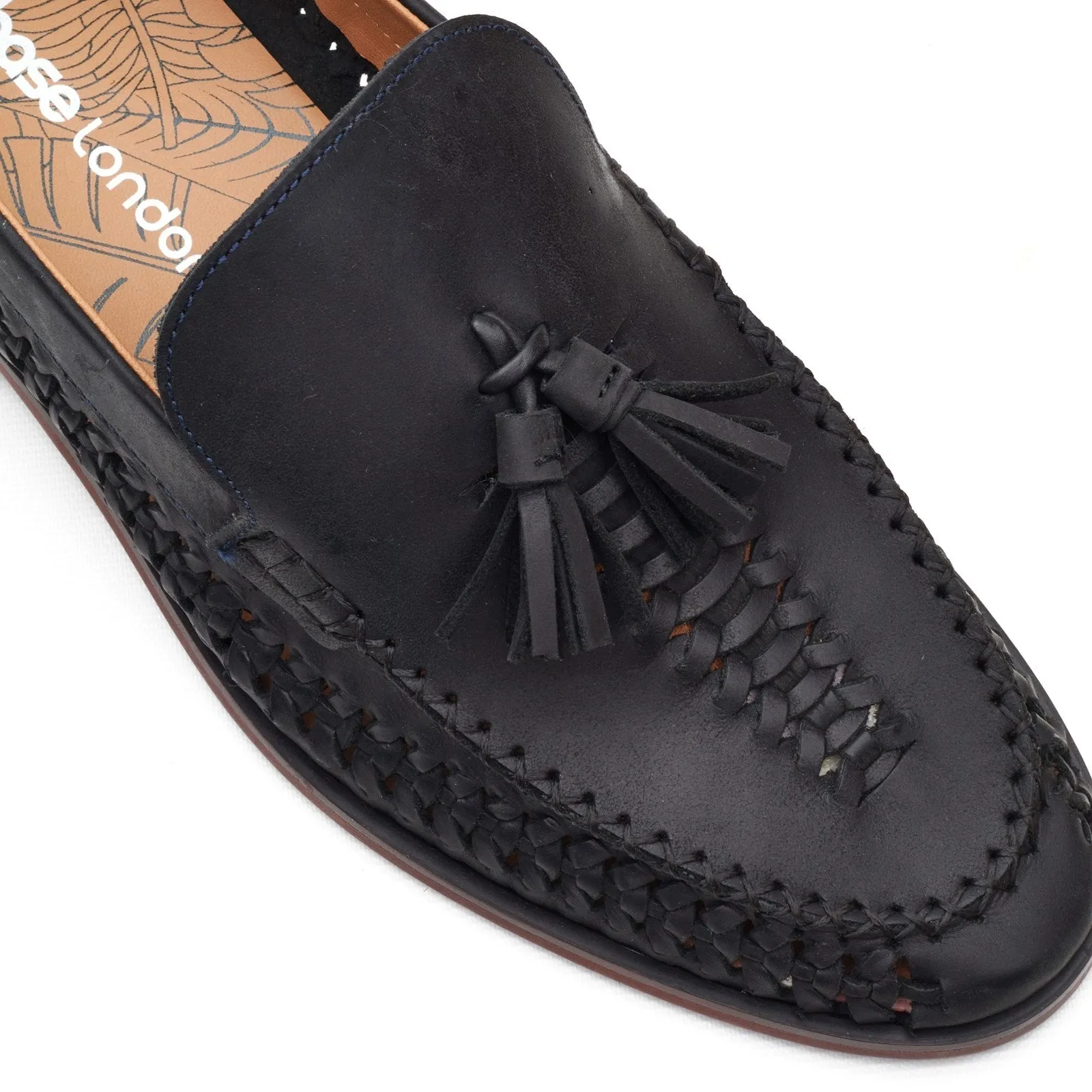 Base London BRACKEN Mens Loafer Shoes Navy sold by Shuperb product image thumbnail 3