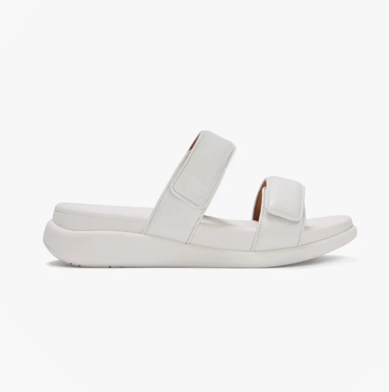 FitFlop F-MODE GO ADJUSTABLE Womens Mules Sandals Urban White made by Fitflop
