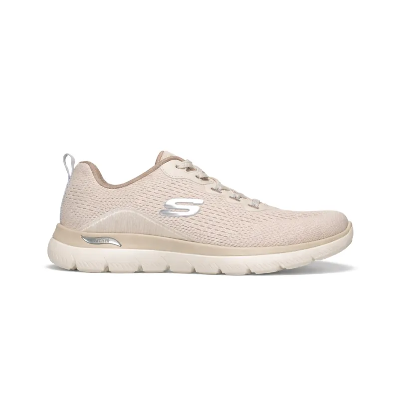 Skechers ARCH FIT SUMMITS - DAILY FLOW Womens Performance Trainers Natural/Taupe made by Skechers
