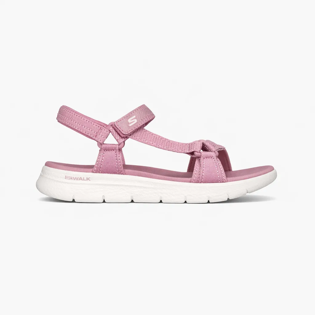 Skechers GO WALK FLEX SANDAL - SUBLIME Womens Ankle Strap Sandals Mauve/Pink sold by Shuperb