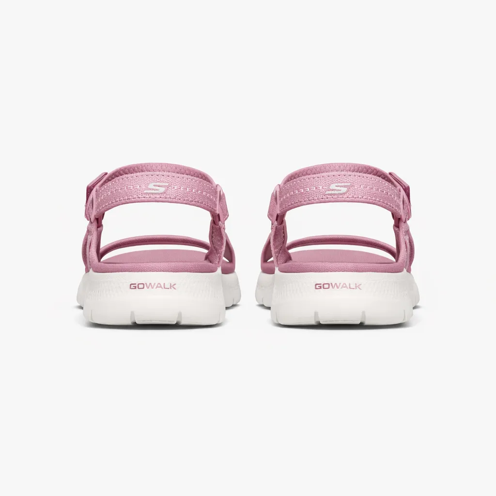 Skechers GO WALK FLEX SANDAL - SUBLIME Womens Ankle Strap Sandals Mauve/Pink sold by Shuperb product image thumbnail 3