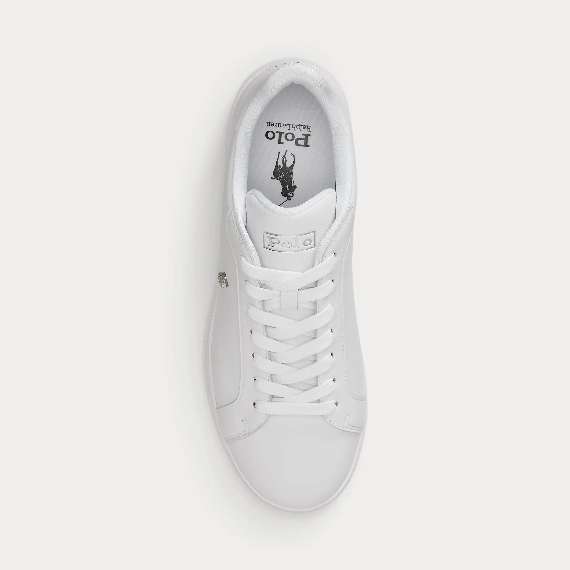 Polo Ralph Lauren HRT CRT II Mens Court Trainers White/Silver sold by Shuperb product image thumbnail 3
